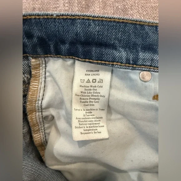 Everlane Light Blue High-Waisted Jeans - Picture 4 of 5